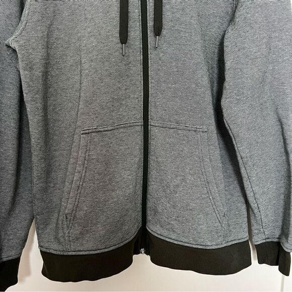 Under Armour Hoodie Sweatshirt Mens Size L Gray Coldgear Full Zip Fleece Jacket - Picture 3 of 12